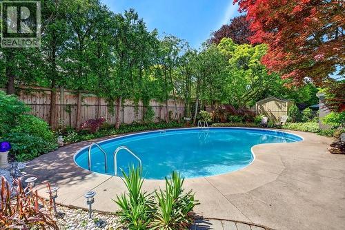 1398 Baldwin Street, Burlington, ON - Outdoor With In Ground Pool With Backyard