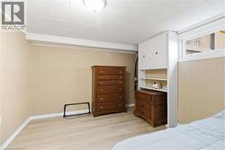 Lower level bedroom with new window - 