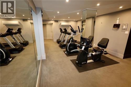 55 Green Valley Drive Unit# 404, Kitchener, ON - Indoor Photo Showing Gym Room