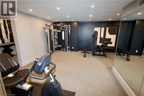55 Green Valley Drive Unit# 404, Kitchener, ON - Indoor Photo Showing Gym Room