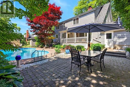 1398 Baldwin Street, Burlington, ON - Outdoor With In Ground Pool With Deck Patio Veranda