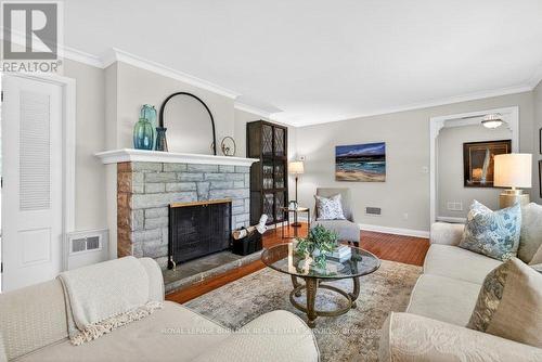 1398 Baldwin Street, Burlington, ON - Indoor Photo Showing Living Room With Fireplace
