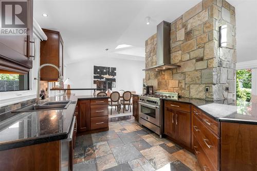 4163 Lakeshore Road, Burlington, ON - Indoor Photo Showing Kitchen With Double Sink