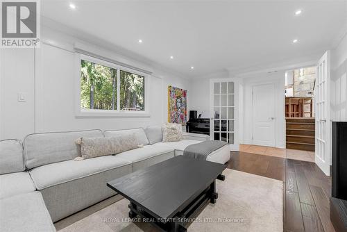 4163 Lakeshore Road, Burlington, ON - Indoor Photo Showing Living Room With Fireplace