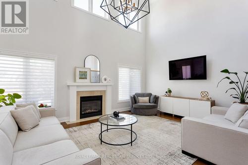 3456 Liptay Avenue, Oakville, ON - Indoor Photo Showing Living Room With Fireplace