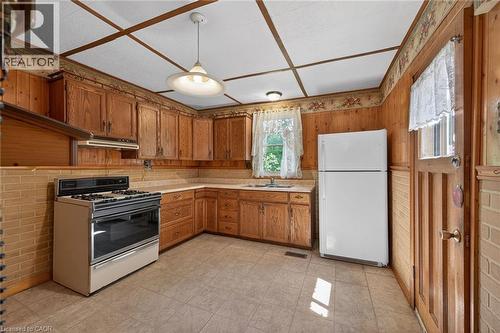 13 Brant Street, Hamilton, ON - Indoor Photo Showing Kitchen With Double Sink