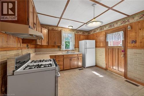 13 Brant Street, Hamilton, ON - Indoor Photo Showing Kitchen With Double Sink