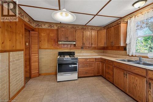 13 Brant Street, Hamilton, ON - Indoor Photo Showing Kitchen With Double Sink