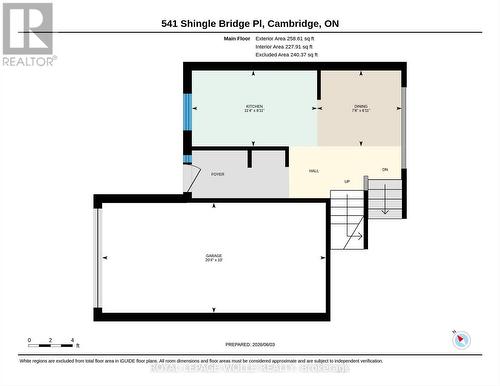 Floor Plan (Main Level) - 541 Shingle Bridge Place, Cambridge, ON - Other