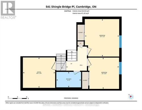 Floor Plan (Second Level) - 541 Shingle Bridge Place, Cambridge, ON - Other