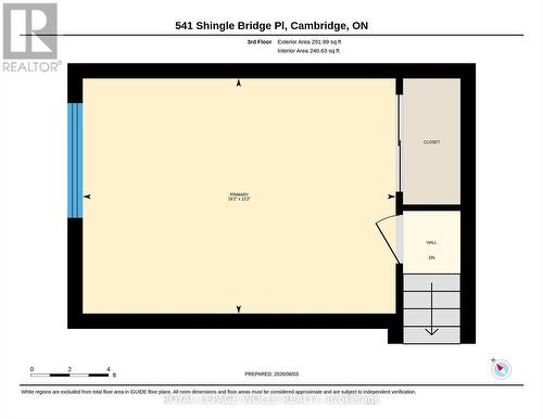 Floor Plan (Third Level) - 541 Shingle Bridge Place, Cambridge, ON - Other