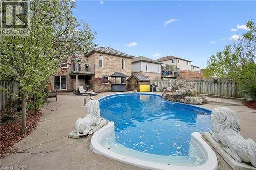 Heated Saltwater pool - 44 Mcnichol Drive, Cambridge, ON - Outdoor With In Ground Pool With Backyard