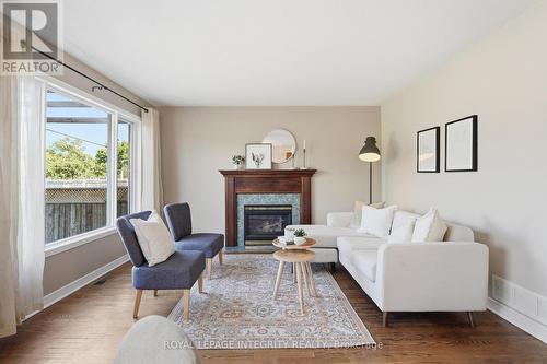 15 Halkirk Avenue, Ottawa, ON - Indoor Photo Showing Living Room With Fireplace