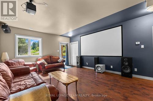 Basement theatre room - 1622 Concession 4B, Lanark Highlands, ON - Indoor Photo Showing Living Room