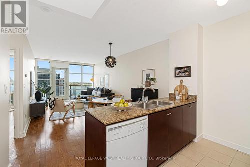 #1510 - 35 Mariner Terrace, Toronto, ON - Indoor Photo Showing Kitchen With Double Sink