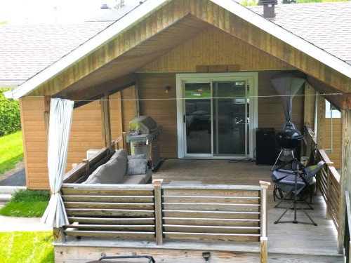 Terrasse - 11 Rue Des Ancêtres, Saint-Benoît-Labre, QC - Outdoor With Exterior