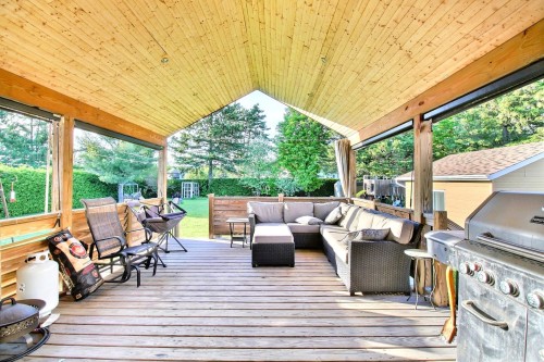 Terrasse - 11 Rue Des Ancêtres, Saint-Benoît-Labre, QC - Outdoor With Deck Patio Veranda With Exterior