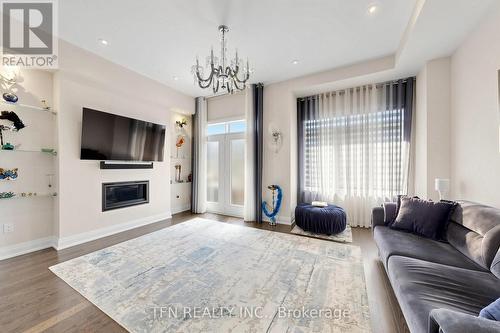30 Hesperus Road, Vaughan, ON - Indoor Photo Showing Living Room With Fireplace