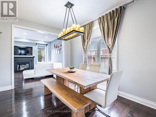 3 Arkwright Drive, Brampton, ON - Indoor Photo Showing Dining Room With Fireplace