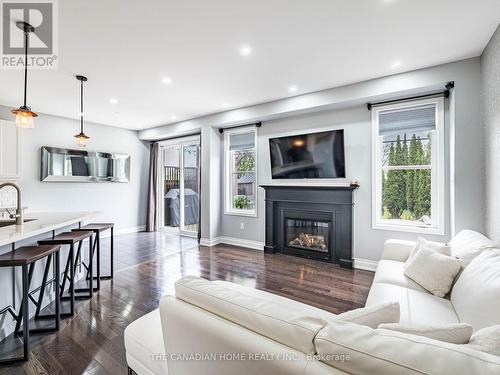3 Arkwright Drive, Brampton, ON - Indoor Photo Showing Living Room With Fireplace