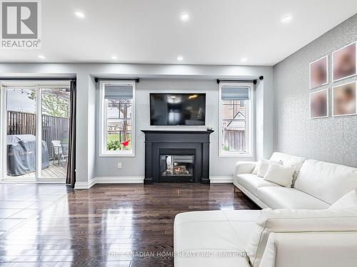 3 Arkwright Drive, Brampton, ON - Indoor Photo Showing Living Room With Fireplace