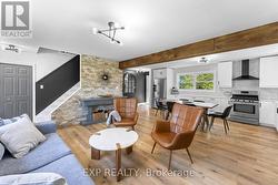 Beautiful Wood Beams and Stone Details - 