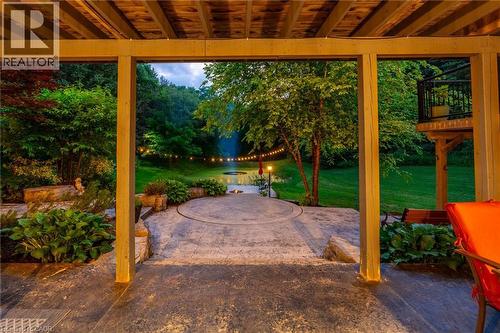 View of patio - 18 Westie Road, Brantford, ON 