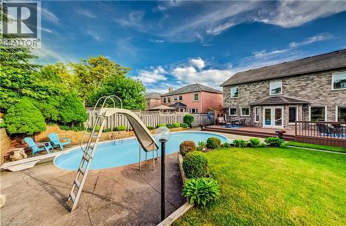 48 Lennox Crescent, Kitchener, ON - Outdoor With In Ground Pool With Backyard