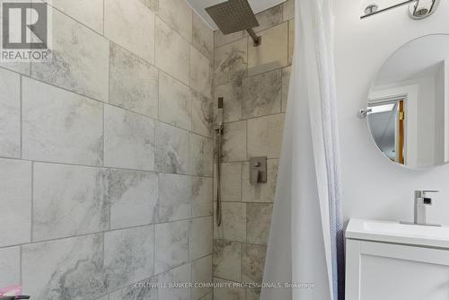 Tastefully updated 3-pc bathroom - 57 Wade Road, West Lincoln, ON 