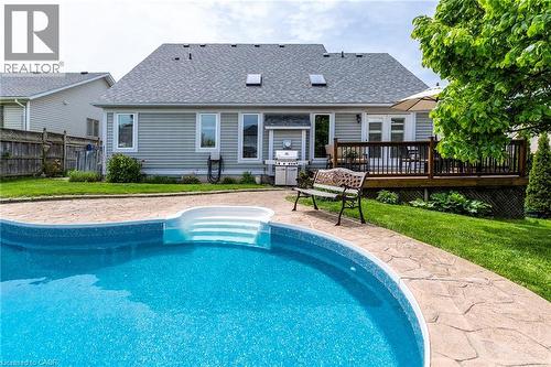 4021 Mountain Street, Beamsville, ON - Outdoor With In Ground Pool With Deck Patio Veranda