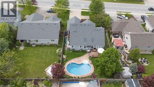 4021 Mountain Street, Beamsville, ON - Outdoor With In Ground Pool With View