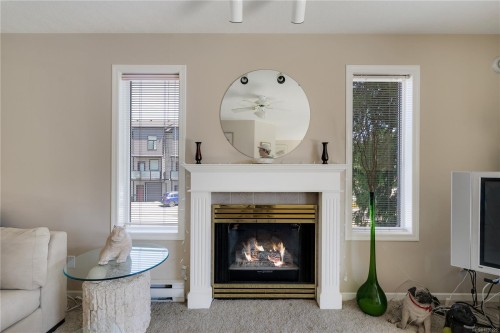 #207-245 First St, Duncan, BC - Indoor Photo Showing Living Room With Fireplace