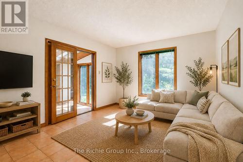 Virtually staged family room - 247483 5 Side Road, Mono, ON 