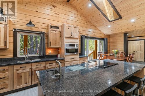 Custom American Hickory Cabinets and Large Island - 1007 Winding Creek Road, Minden Hills (Anson), ON 
