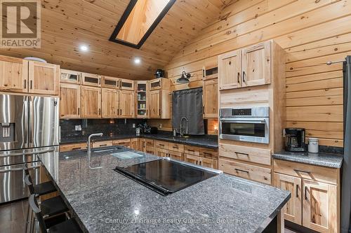 Custom American Hickory Cabinets and Large Island - 1007 Winding Creek Road, Minden Hills (Anson), ON 