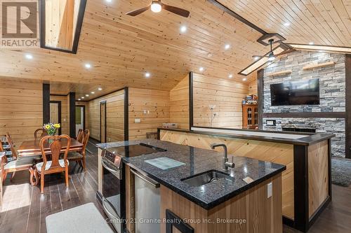 Custom American Hickory Cabinets and Large Island - 1007 Winding Creek Road, Minden Hills (Anson), ON 