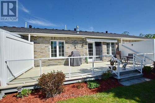 Back DeckThe Back yard View - 3 Garden Grove Crescent, Wasaga Beach, ON 