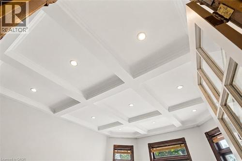 Coffered ceiling with recessed lighting - 149 Young Street, Kitchener, ON - Indoor Photo Showing Other Room