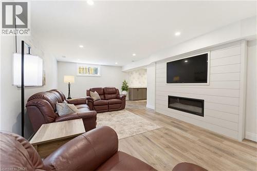 560 Rogers Road, Listowel, ON - Indoor Photo Showing Living Room With Fireplace
