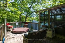 Lake views from the hot tub - 