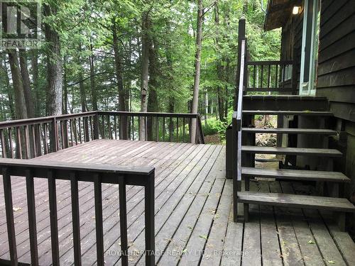 **Large Sundeck Overlooks Lake** - 1160 Sunset Strip Lane, Frontenac, ON - Outdoor With Deck Patio Veranda