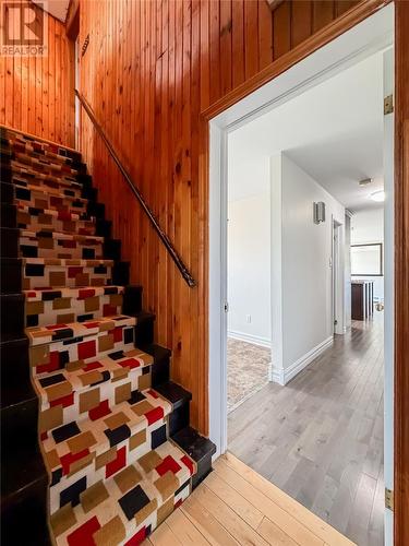 Stairs to recreation room #2 - 51-53 Creston Boulevard, Marystown, NL 