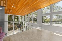 Office or den overlooking the main living area - 