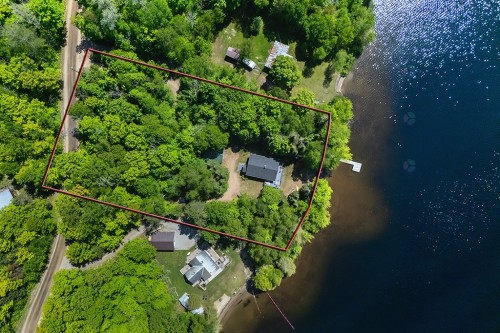 Photo aérienne - 134 Ch. Leslie, Otter Lake, QC - Outdoor With Body Of Water With View