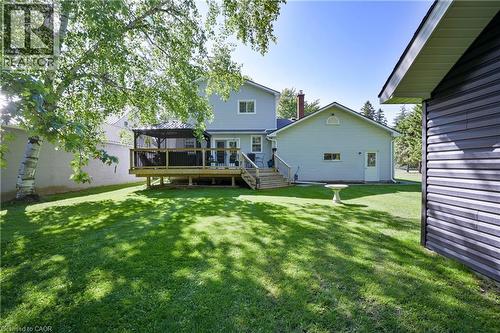 Back Exterior - 199 Winstanley Street, Monkton, ON - Outdoor With Deck Patio Veranda