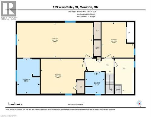 Second Floor Layout - 199 Winstanley Street, Monkton, ON - Other