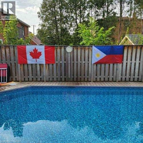 View of pool with a deck - 549 Weber Street E, Kitchener, ON 