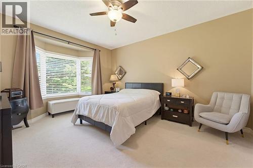Recessed bay window with blinds and drapes - 5 Coastal Court, Port Dover, ON 