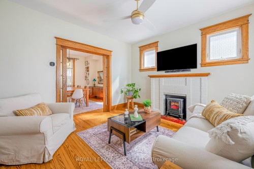 146 Main Street W, Shelburne, ON - Indoor Photo Showing Living Room With Fireplace
