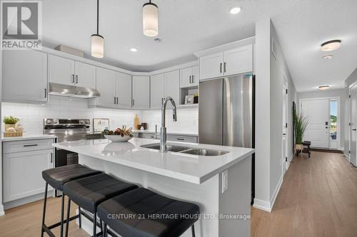 25 Kiln Lane E, St. Thomas, ON - Indoor Photo Showing Kitchen With Double Sink With Upgraded Kitchen